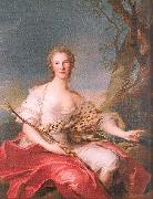 Jean Marc Nattier Madame Bouret as Diana Germany oil painting reproduction